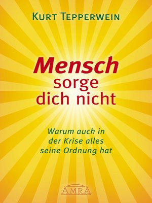 cover image of Mensch sorge dich nicht